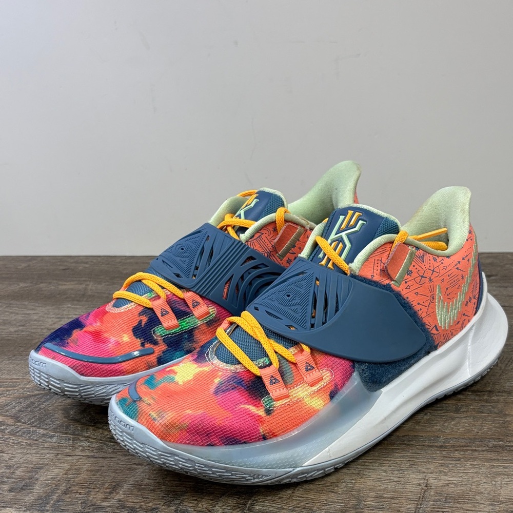 Nike Kyrie Low 3 Atomic Pink Stone Blue Basketball Shoes CJ1286-600 Size 10